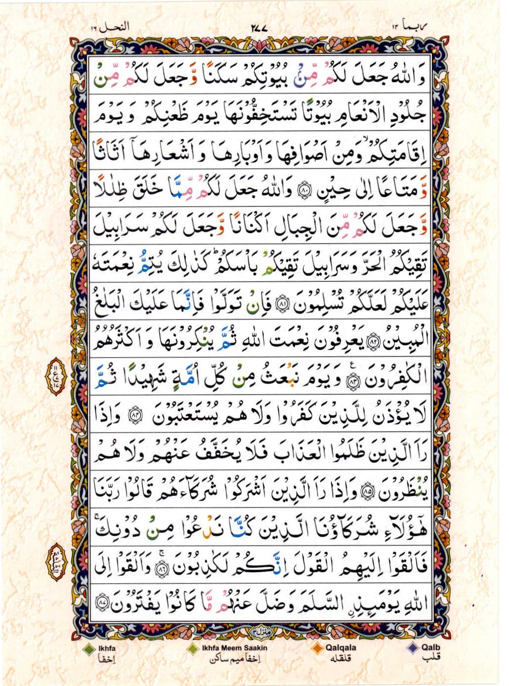 15 Lines Color Coded Al Quran Juz 14 Page 277