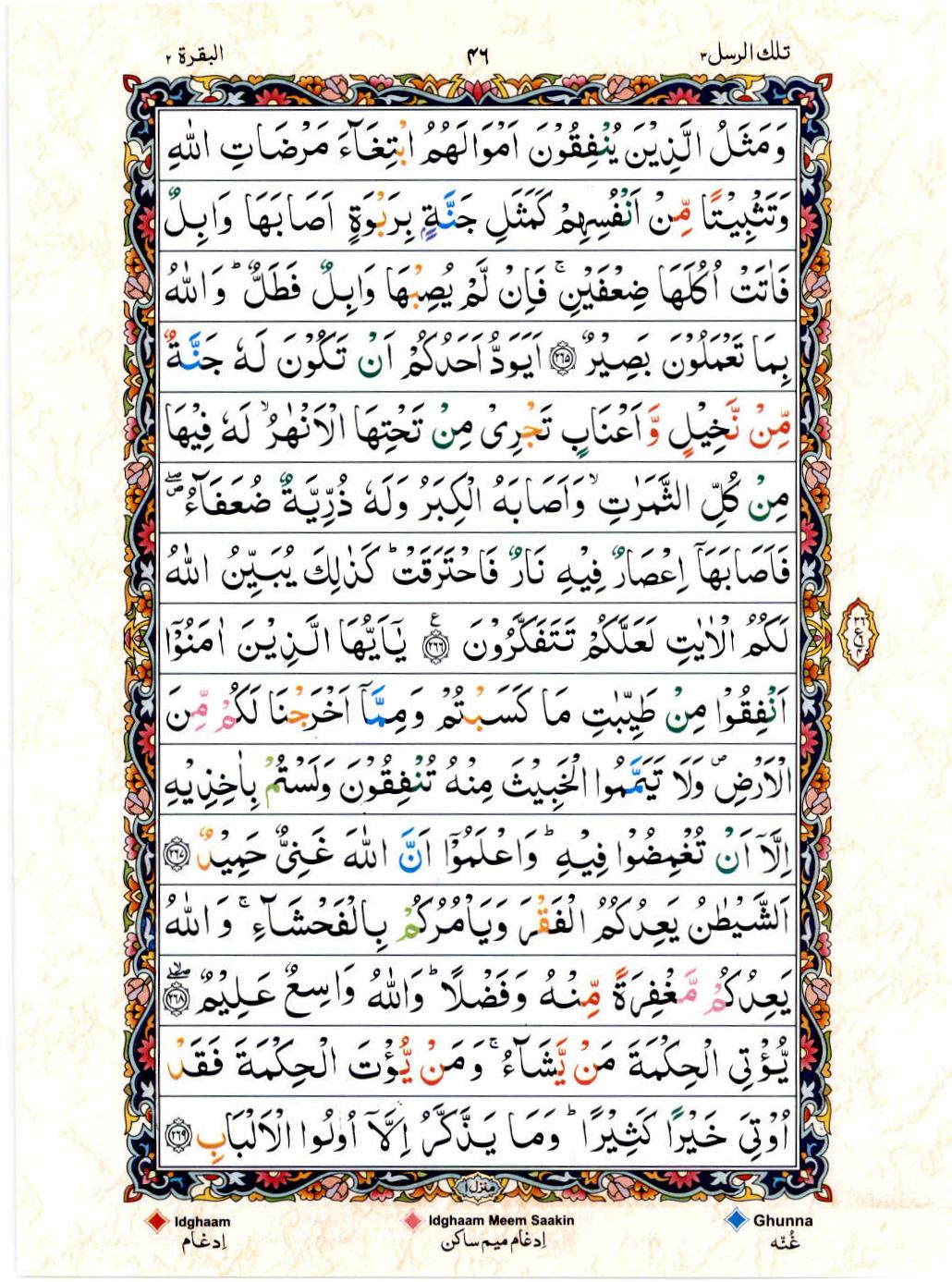 15 Lines Color Coded Al Quran Juz 3 Page 46