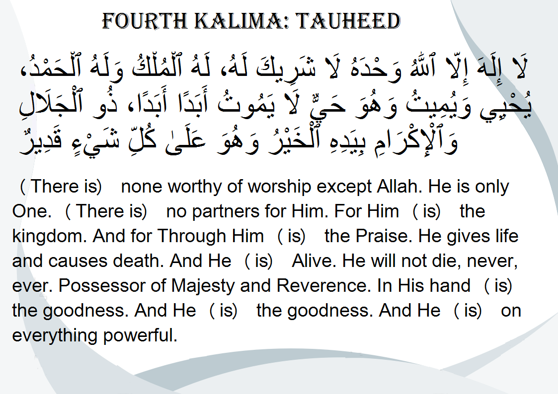 6 Kalmas English Page 4 | Online AlQuran Learning