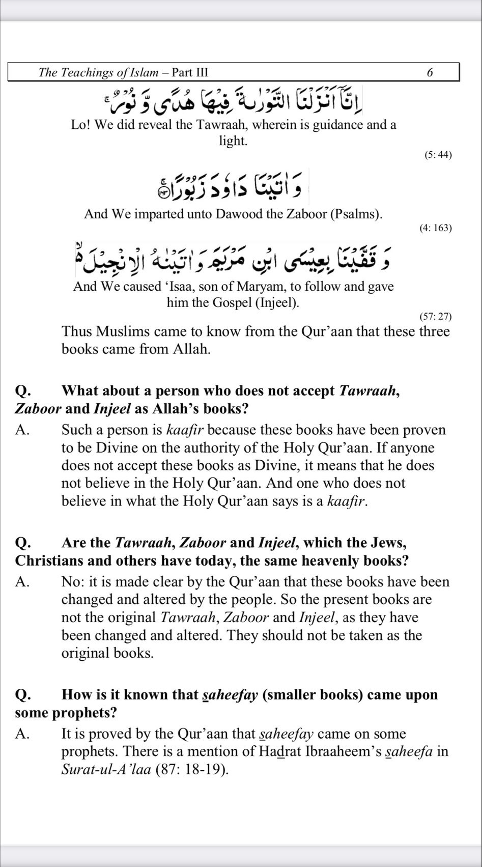 Taleem Ul Islam Part 3 Page 6